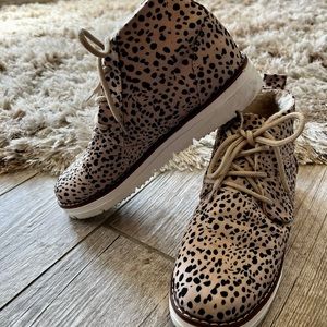 Cheetah high top sneaker